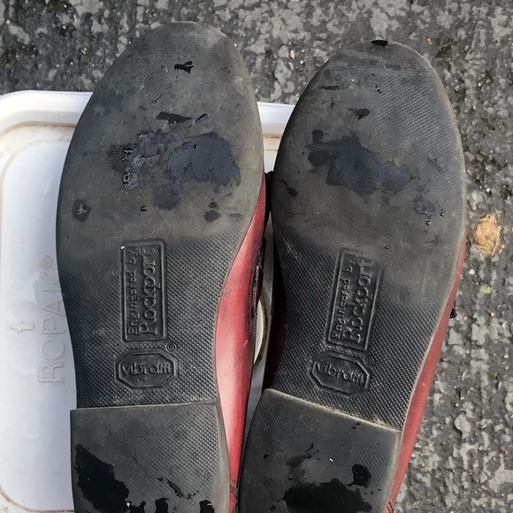 Rockport Vibram Penny Loafers Men’s Burgundy Leather Slip On Dress Shoes Sz 8M - Picture 14 of 14